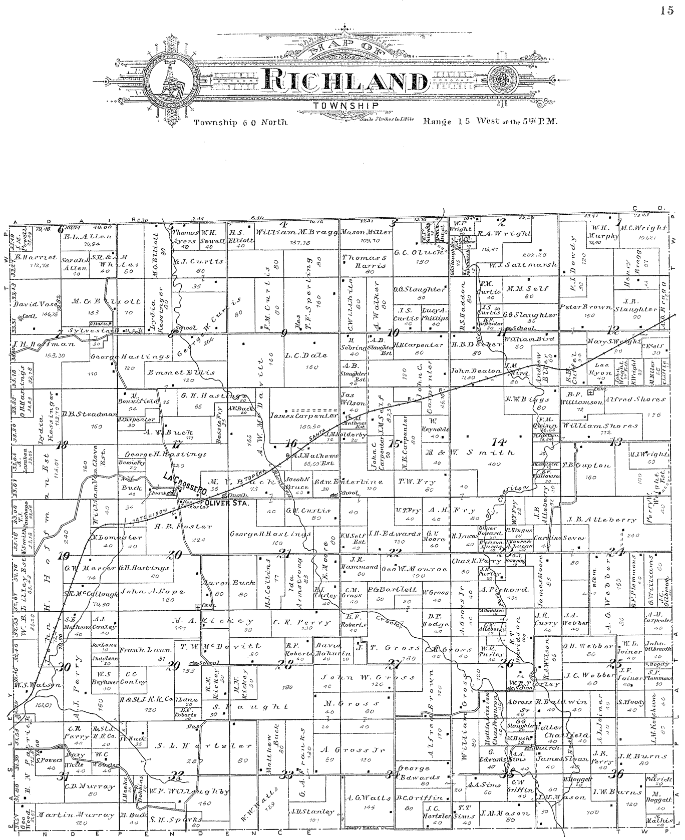 Richland Township Plat Map 9855